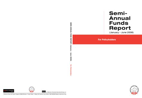 Semi Annual Funds Report