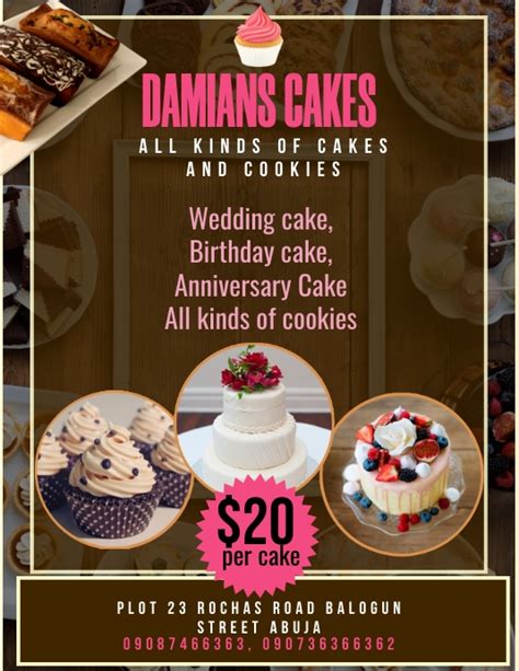 Cakes Template Postermywall