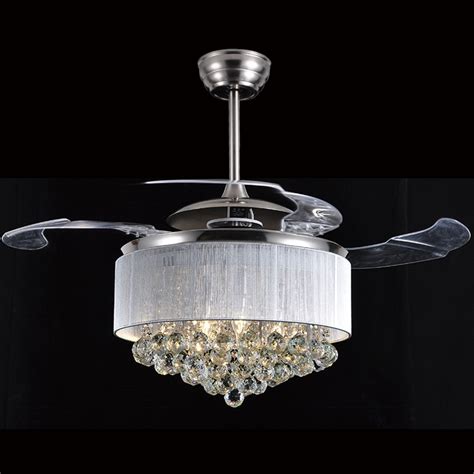 There are however, no wall controls that will control multiple ceiling fans with lights. Ceiling Fans crystal LED light stealth luxury living room ...
