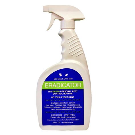 Eradicator 24 Oz Natural Bed Bug Dust Mite Treatment Spray Elferad24