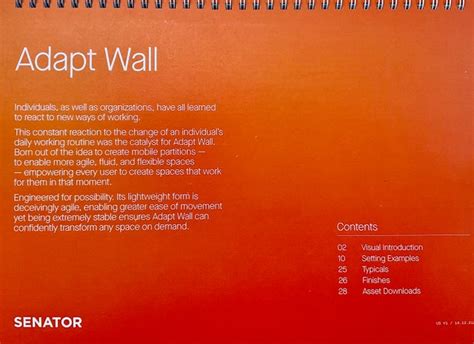 Senator Adapt Wall Brochure