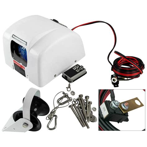 Buy TFCFL LBS Boat Electric Anchor Winch Marine Saltwater Anchor Windlass Kit With Remote