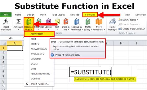This includes how to use the form to store, view, edit, and delete data. How to use Excel Substitute Function? (with Step Step ...
