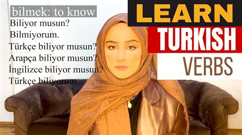 Learn Turkish Verbs Lesson 1 Turkish Verbs For Beginners Most