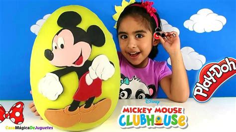 Huevo Sorpresa Gigante De Mickey Mouse De Plastilina Play Doh En