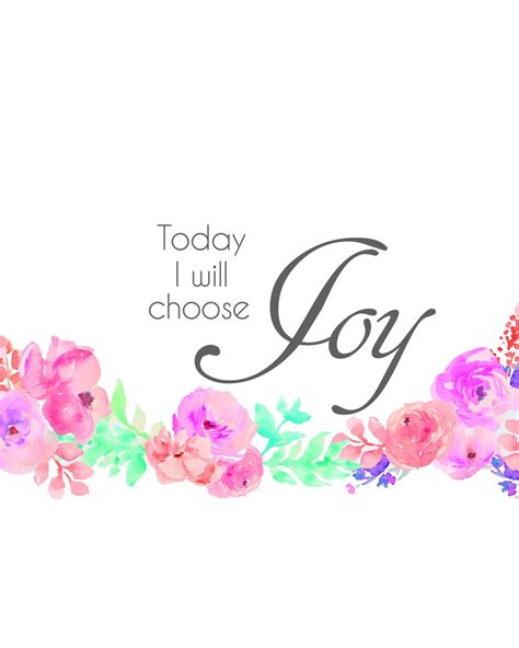 Today I Choose Joy Printable Etsy Uk