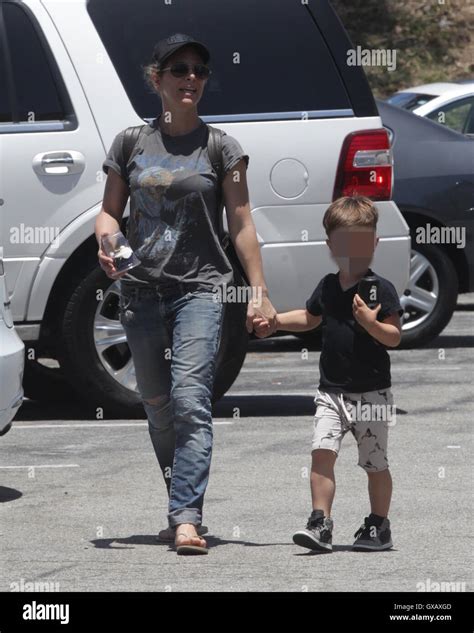 Jillian Michaels Out And About With Her Son Phoenix In Malibu