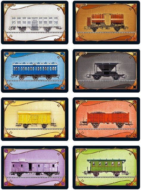 Ticket To Ride Train Card Printable