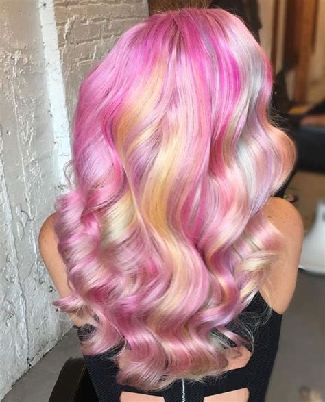 bright hair pastel hair pink hair colorful hair ombre hair feminine hairstyles pretty