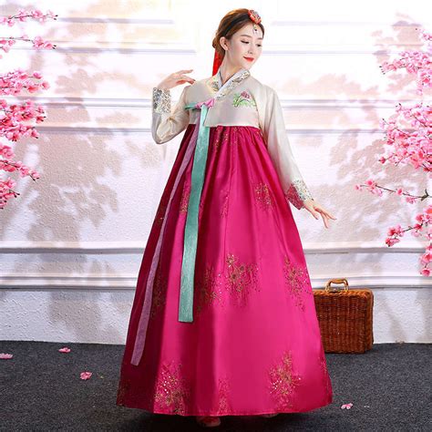 women traditional korean palace hanbok dresses dae jang geum film cosplay costume korean female