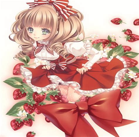 1920x1080px 1080p Free Download Strawberry Girl Red Pretty Dress Tie Bonito Sweet