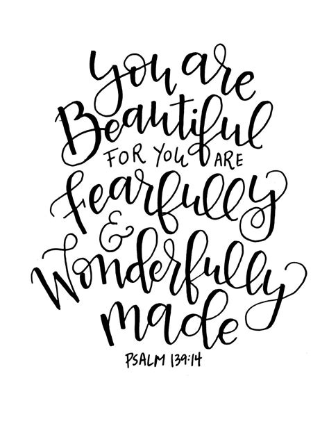 I Am Fearfully And Wonderfully Made Bible Verse Free
