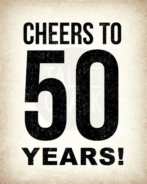 Happy 50th Birthday Free Printables