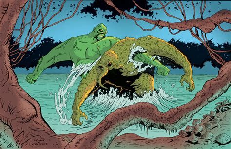 Anthony Cacioppos Kaso Comics Blog Swampthing Vs Manthing Original