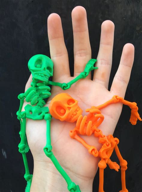 Flexible Human Skeleton Flexi Skeleton Desk Toy Ts 3d Etsy