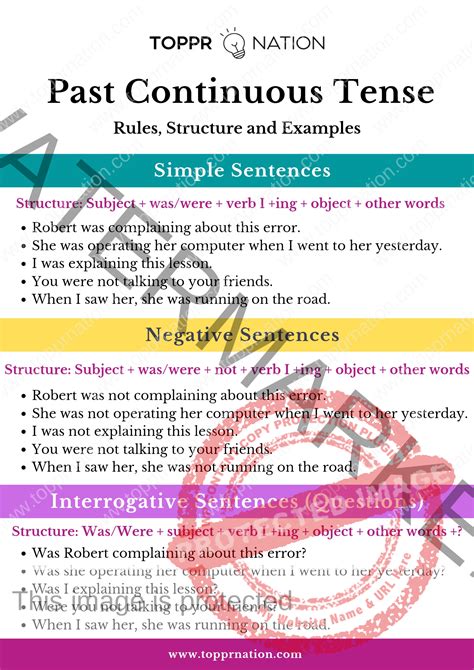 What Is Past Continuous Tense Examples Uses Rules Typ Vrogue Co