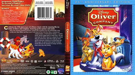 Oliver And Company Movie Blu Ray Scanned Covers Oliver1 Dvd Covers