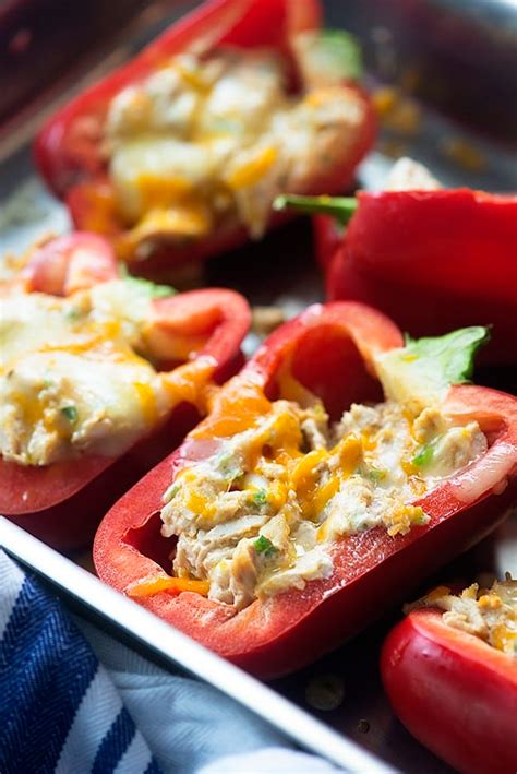 This stuffed peppers recipe is a winner. Cream Cheese Chicken Stuffed Peppers | Recipe | Stuffed ...