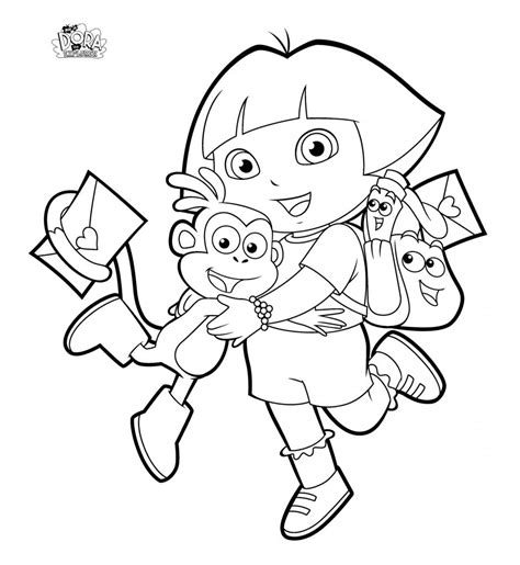 Dora The Explorer Coloring Pages Mandala Coloring Pages Coloring My