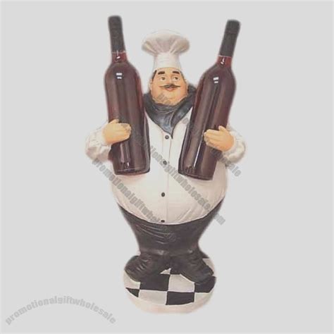 Chef Wine Holder Statue Home Decor Ideas