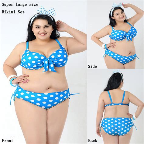 Fat Woman Bikini Sets Super Large Size Bikinis 2015 New Women Bikinis