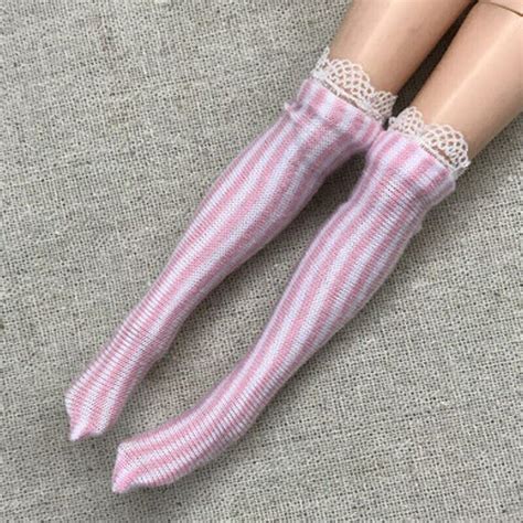 Zebra Striped Doll Stockings For Blythe Lace Middle Tube Sock For Blythe Azone Ebay
