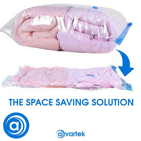 6 X Strong Vacuum Storage Space Saving Bags Vac Bag Space Saver Vaccum