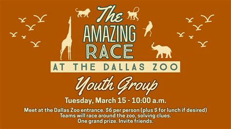 The Amazing Race At The Dallas Zoo — Cliff Temple Baptist Church