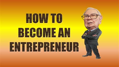 How To Become An Entrepreneur Youtube