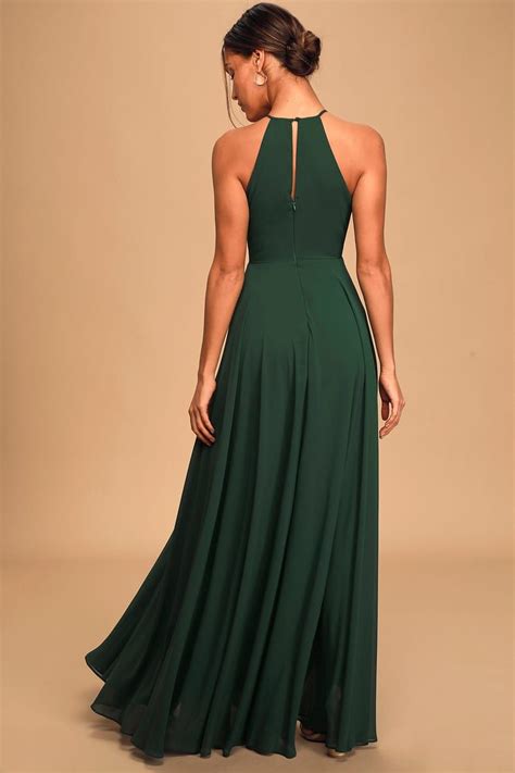 Say You Love Me Hunter Green Maxi Dress Bridesmaid Dresses With