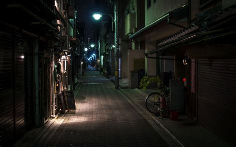 Anime Street Night Wallpapers Wallpaper Cave