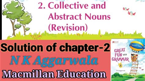 Great Fun With Grammar Solution Chapter 2 Macmillan Education Nk Agarwala Youtube