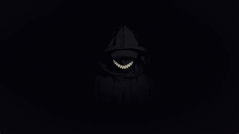 Scary Face Smiling Minimalism Dark Tooth Hooded Jacket Anonymous