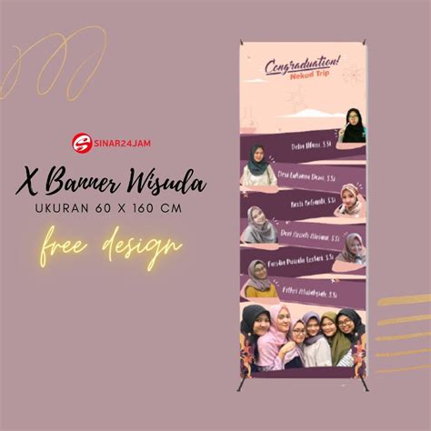 Jual X Banner Wisuda Ukuran X Cm Indonesia Shopee Indonesia