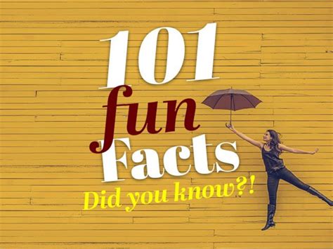 110 Weird Facts—weird Fun Facts Weird Animal Facts Parade