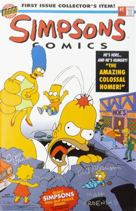The Simpsons Matt Groening And Creators Signed Comic Book