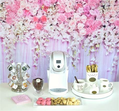 How To Set Up A Bridal Shower Coffee Bar Pretty My Party