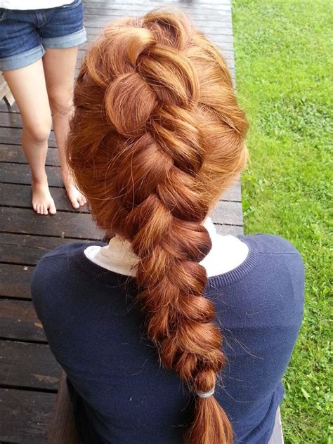 Duthpancake Braid Works Great On Natural Ginger Hair Thick Hair