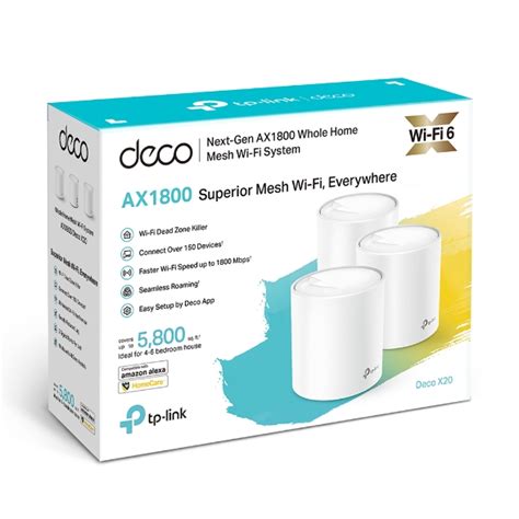 Deco X20 Ax1800 Whole Home Mesh Wi Fi System Tp Link Australia