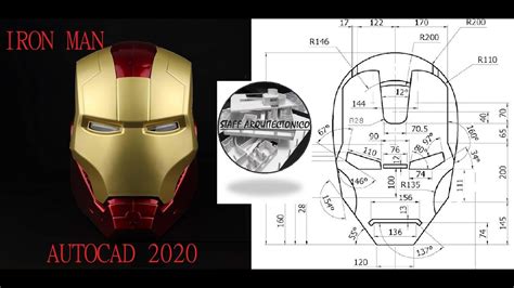 Iron Man En Autocad 2020 Staff Arquitectonico Youtube