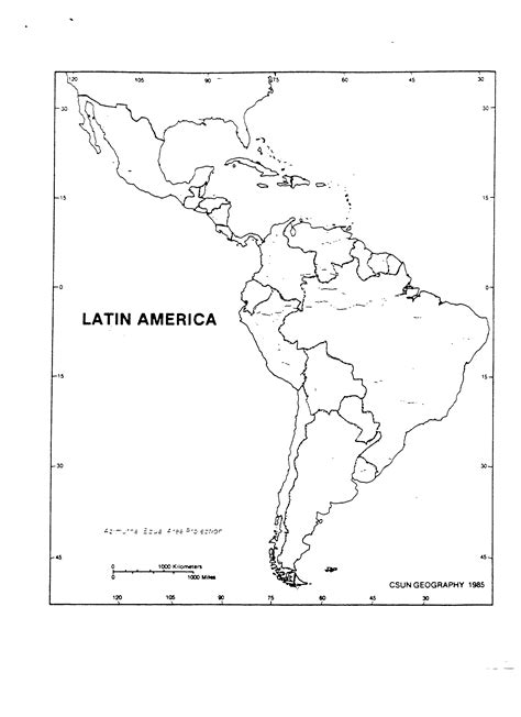 South America Political Map Outline