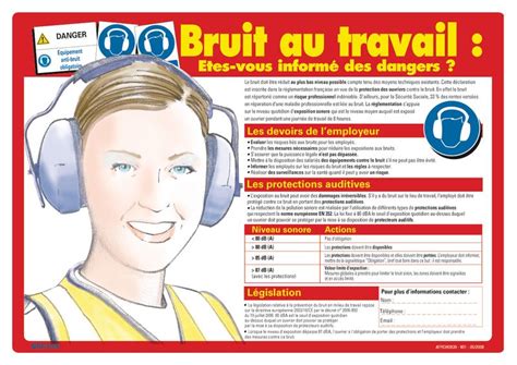 Affiche Sur Le Bruit Au Travail Seton Belgique
