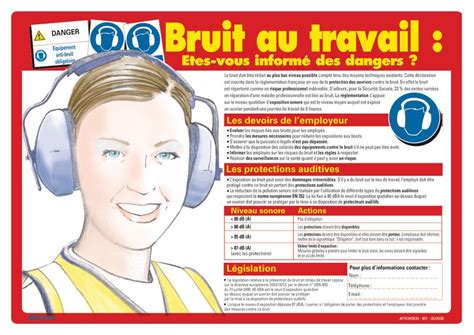 Affiche Sur Le Bruit Au Travail Seton Fr