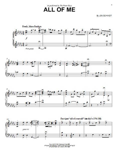Free sheet music for piano. All Of Me | Sheet Music Direct