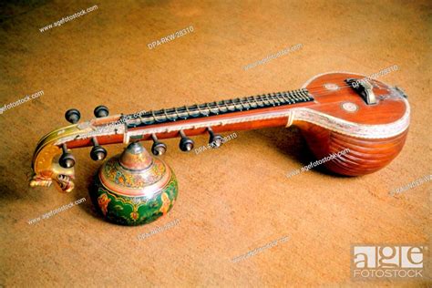 Veena Classical Musical Instrument India Stock Photo Picture And