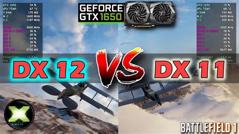 Directx 11 Vs Directx 12 Fps Difference Battlefield 1 Gameplay~ Gtx