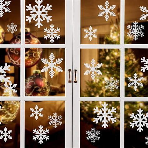 Snowflake Window Clings Best Christmas Decorations 2018 Popsugar