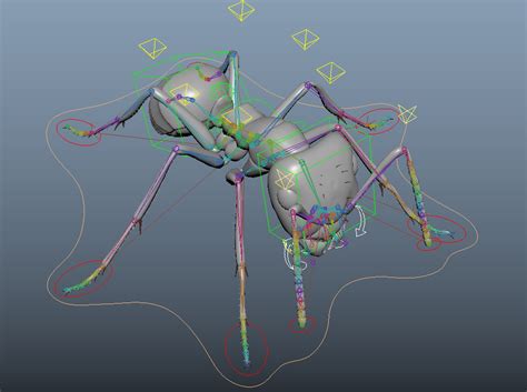 ant rigged 3d model