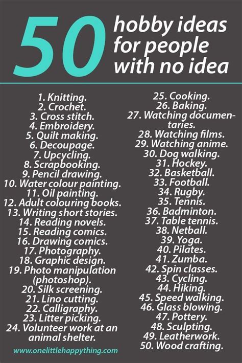 creative hobby ideas for adults click here for a list of 50 best hobbies for adults including