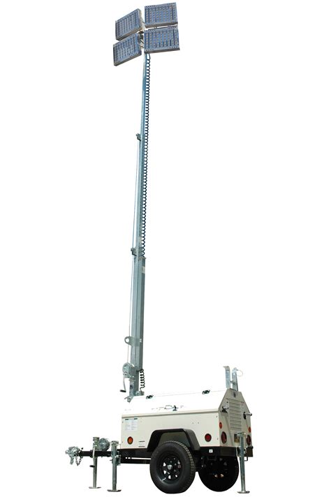 1600 Watt Telescoping Self Contained Towable Led Light Tower Released